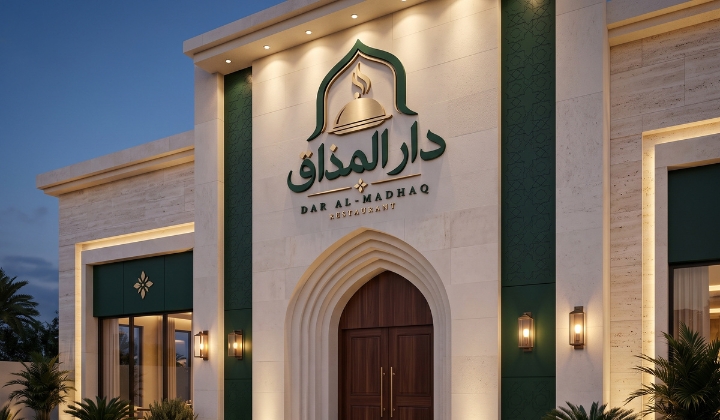 🏬 الواجهة المعمارية والإضاءة الخارجية