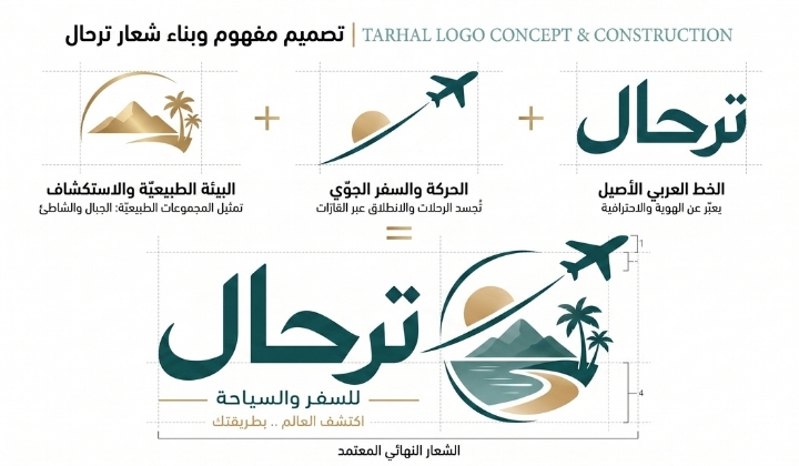 بناء الشعار وعناصر الفكرة البصرية