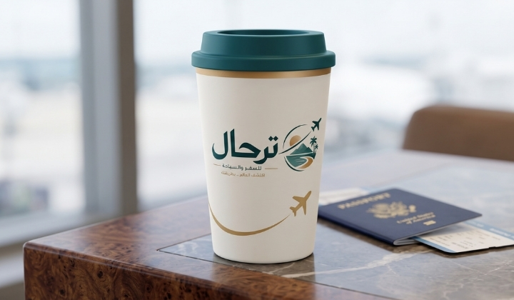 كوب الضيافة وركيزة مستلزمات السفر