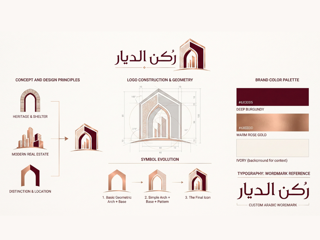 لوحة بناء وتطوير الشعار المعماري