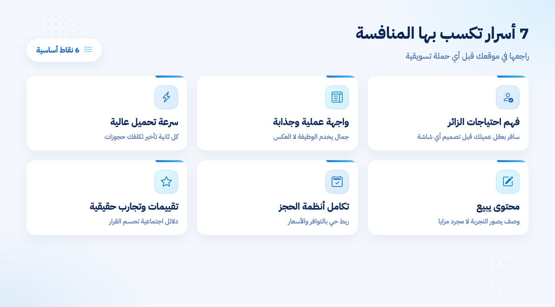 أسرار تصميم موقع سياحي يكتسح المنافسين