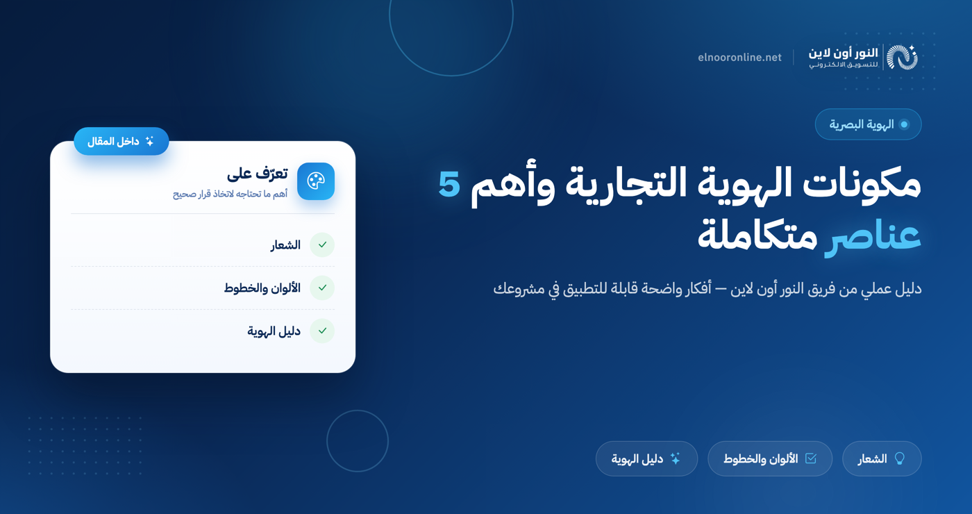 مكونات الهوية التجارية وأهم 5 عناصر تجعلها متكاملة