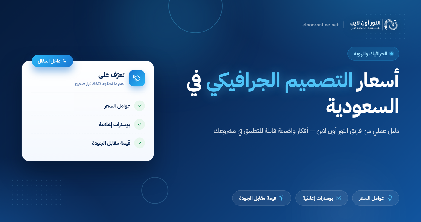 أسعار التصميم الجرافيكي في السعودية (افضل سعر تصميم بوستر اعلاني)