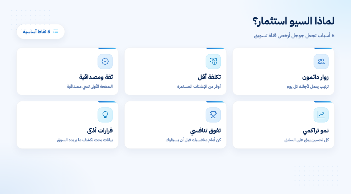 لماذا يعتبر السيو استثمارًا لا غنى عنه