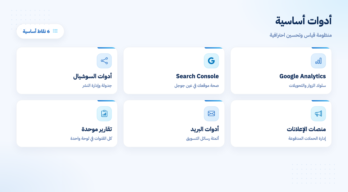 الأدوات الأساسية لتحسين حملات الديجيتال ماركتنج