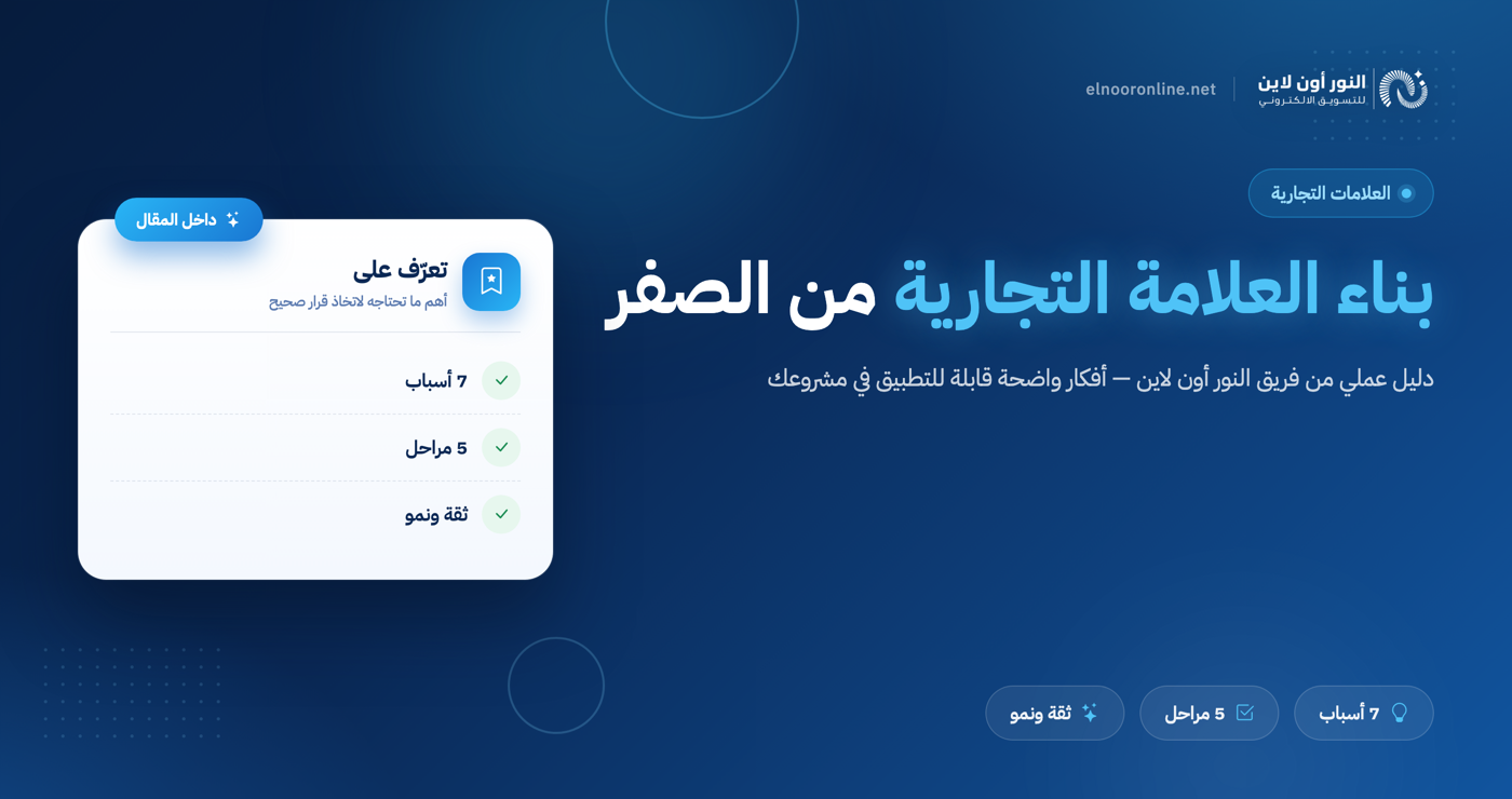 5 مراحل لنجاح بناء العلامة التجارية - Branding من الصفر!