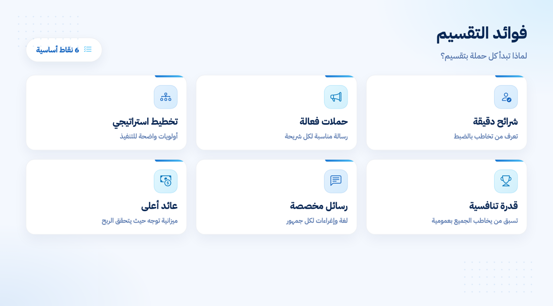 فوائد تقسيم السوق للشركات