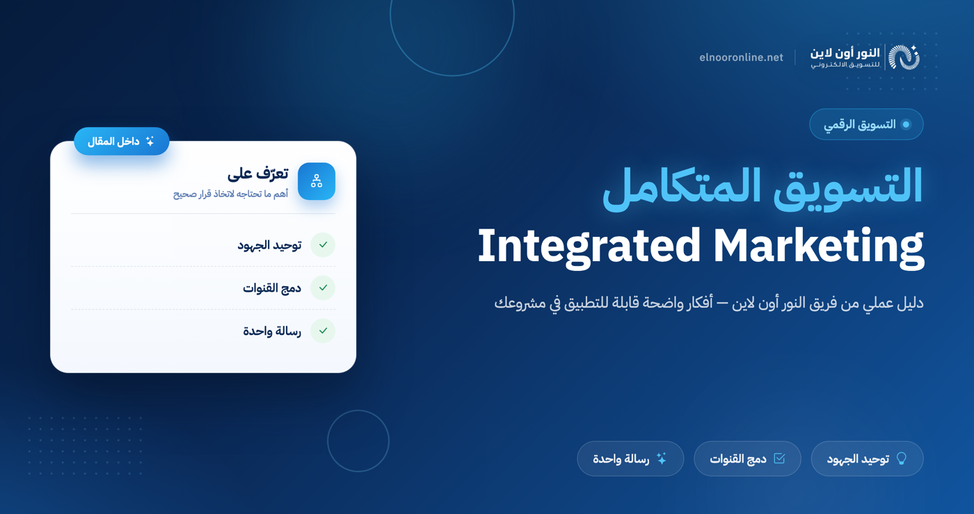 6 خطوات سهلة في التسويق المتكامل - Integrated Marketing