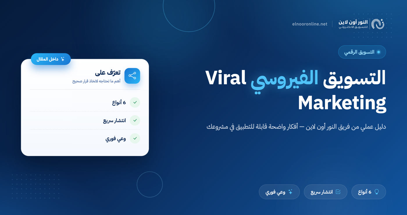 التسويق الفيروسي - Viral Marketing | طبقه بخطوات بسيطة!