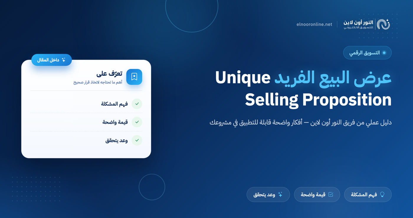4 خطوات لتطبيق عرض البيع الفريد Unique Selling Proposition