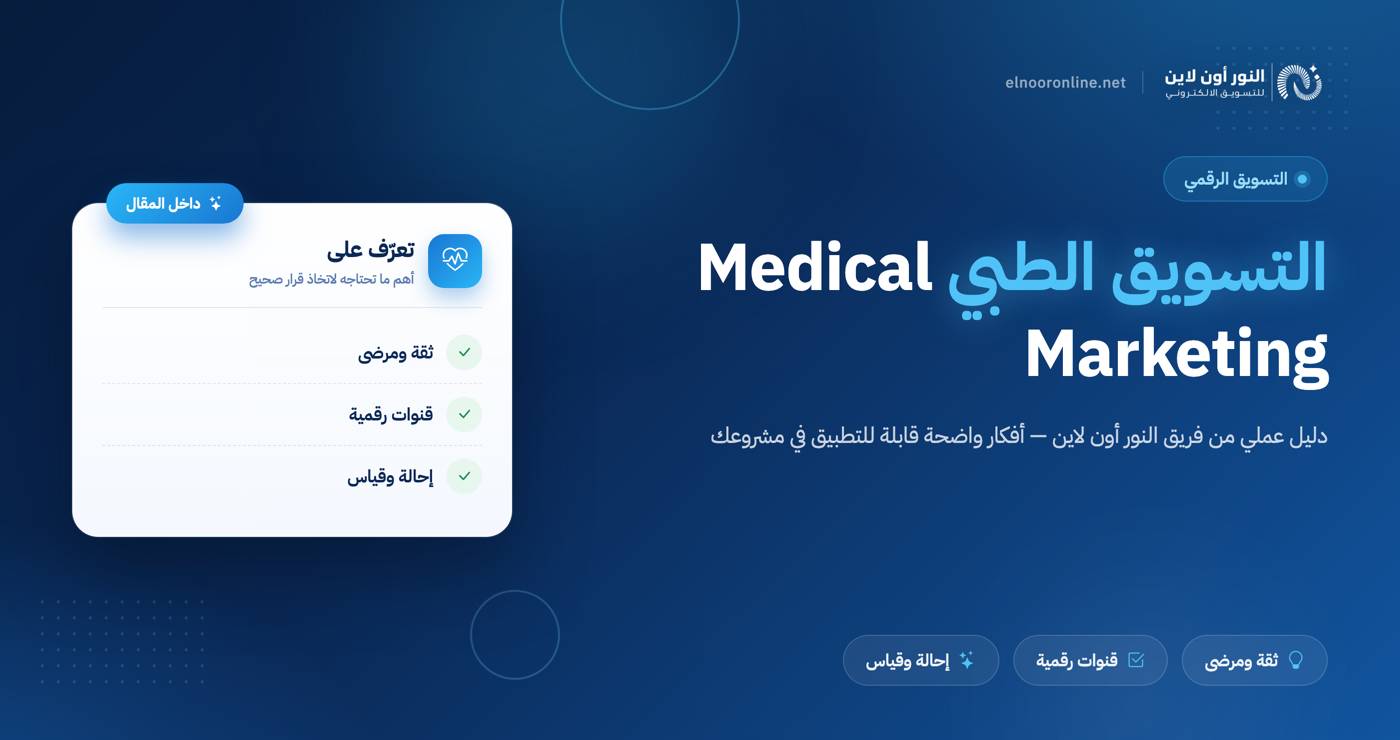 إعداد استراتيجية التسويق الطبي Medical Marketing بسهولة!