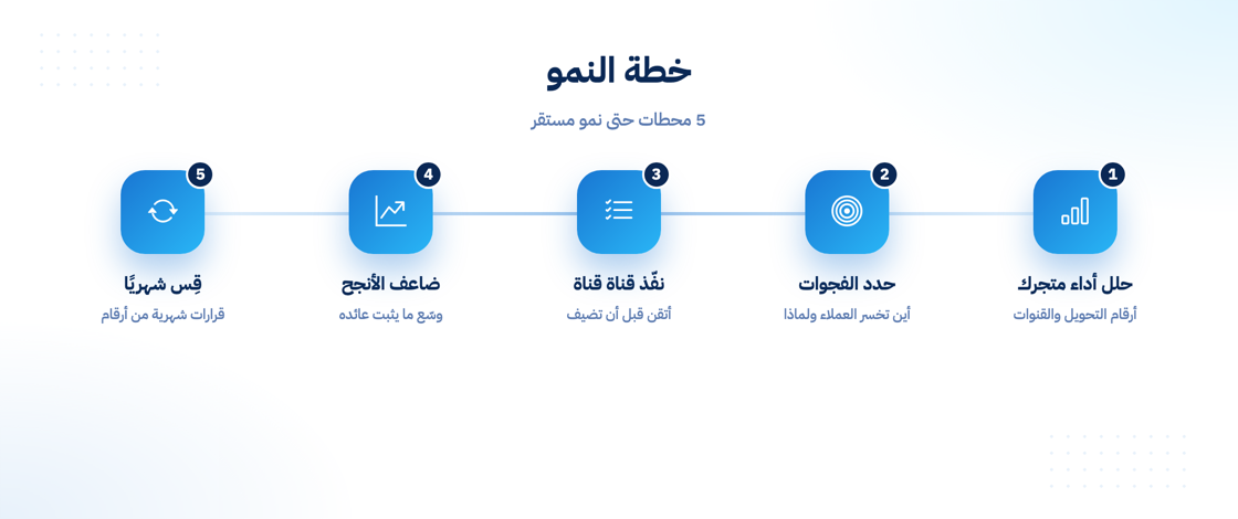 خطة نمو المتجر الإلكتروني