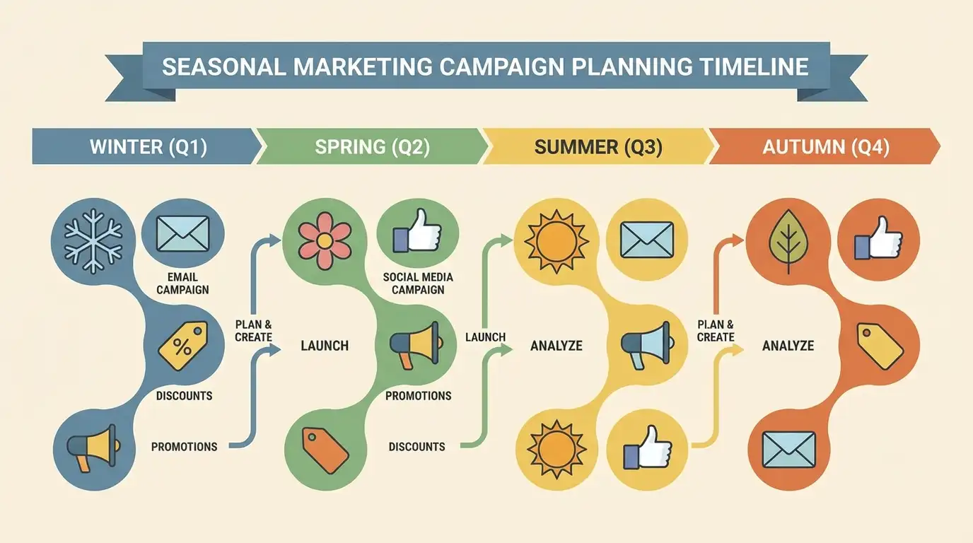 5 أخطاء شائعة في Seasonal Marketing التسويق الموسمي تقلل من العائد الاستثماري