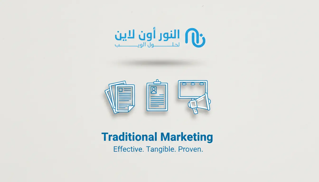 5 أسباب لاختيار النور أون لاين لتنفيذ حملات التسويق التقليدي باحتراف
