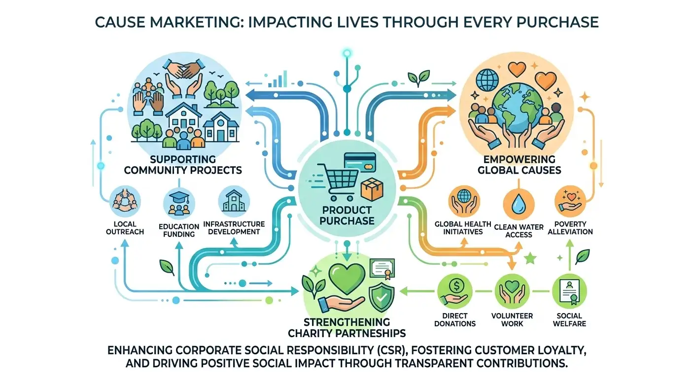 أبرز 5 انواع في التسويق السببي Cause Marketing؟