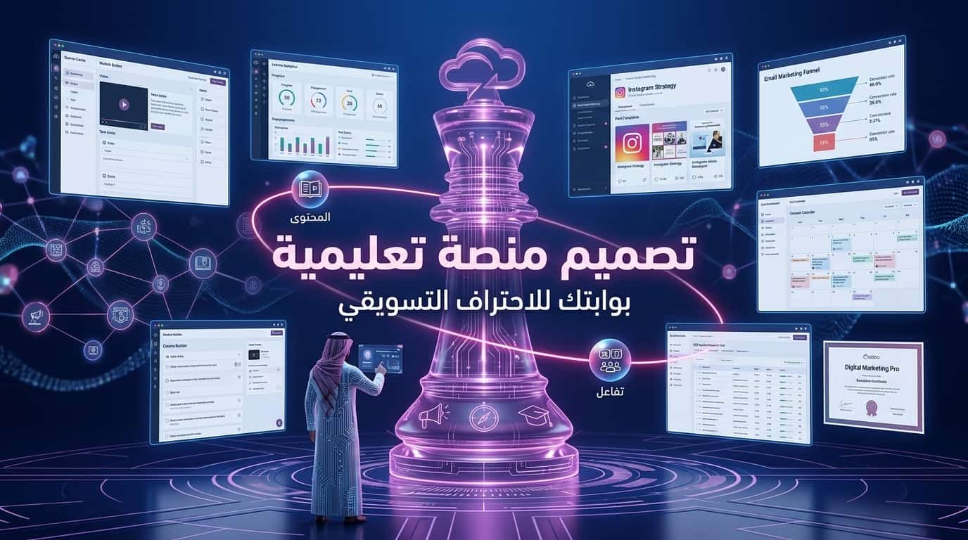أهمية تصميم منصة تعليمية في تسويق الدورات التدريبيات
