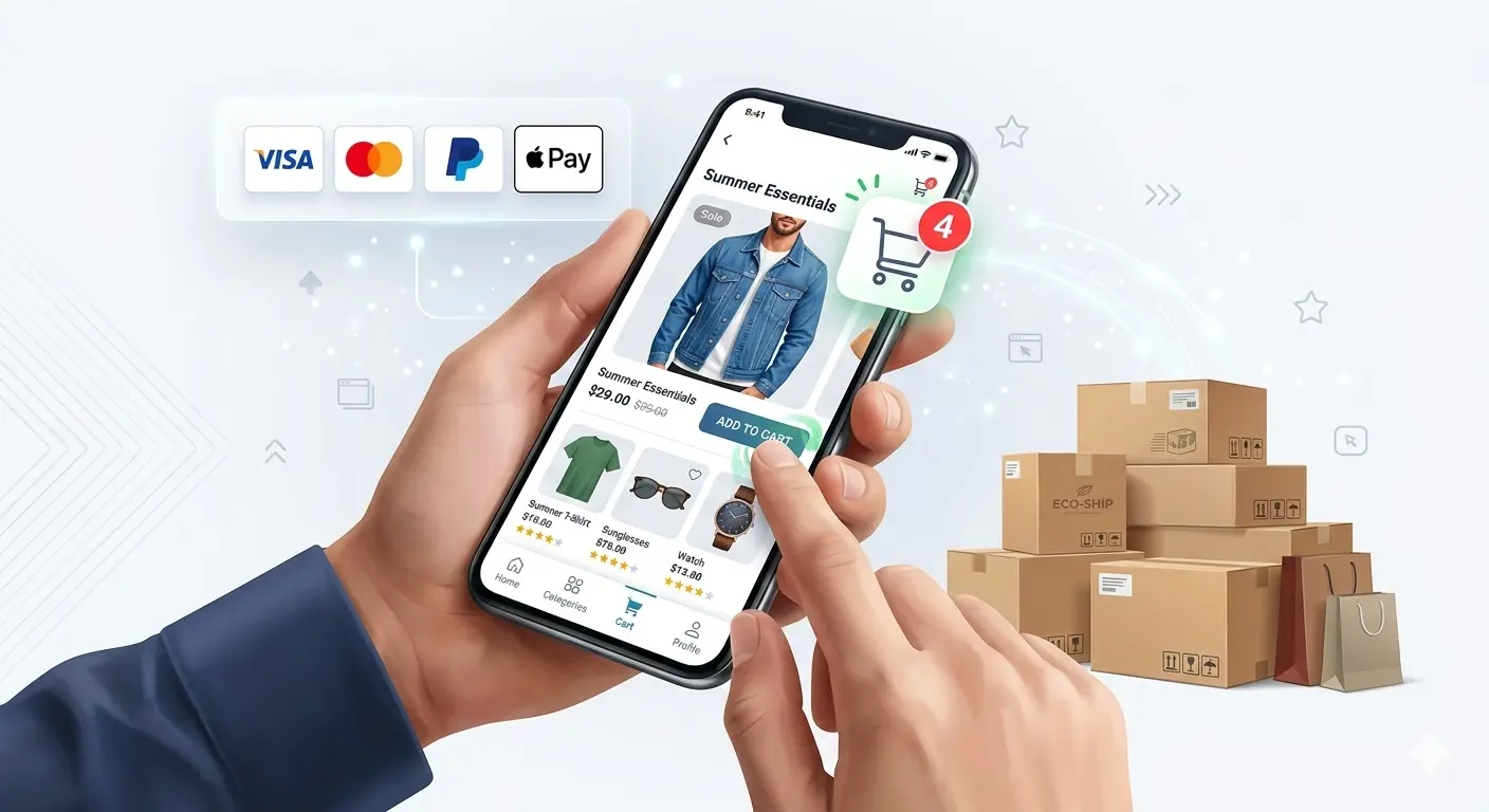العناصر الرئيسية لمنصات التجارة الالكترونية - E-Commerce