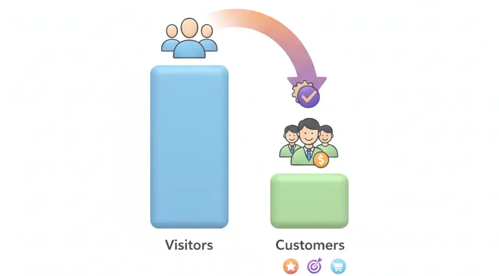 خطوات تنفيذية دقيقة تقدمها النور أون لاين لتحسين معدل التحويل - Conversion Rate