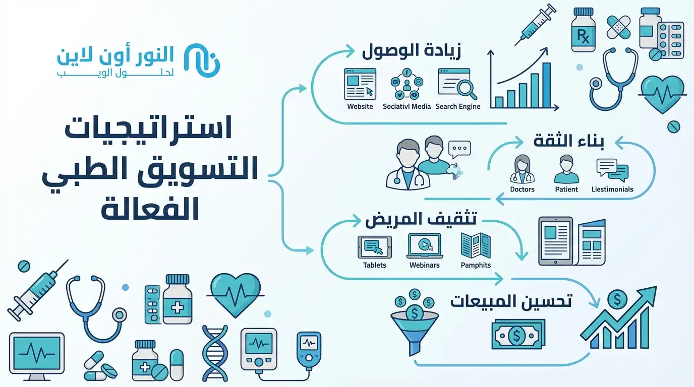 لماذا تثق المراكز الطبية في خبرة النور اون لاين التسويقية؟