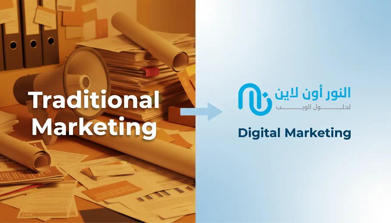 ما الفرق بين التسويق التقليدي والتسويق الإلكتروني؟