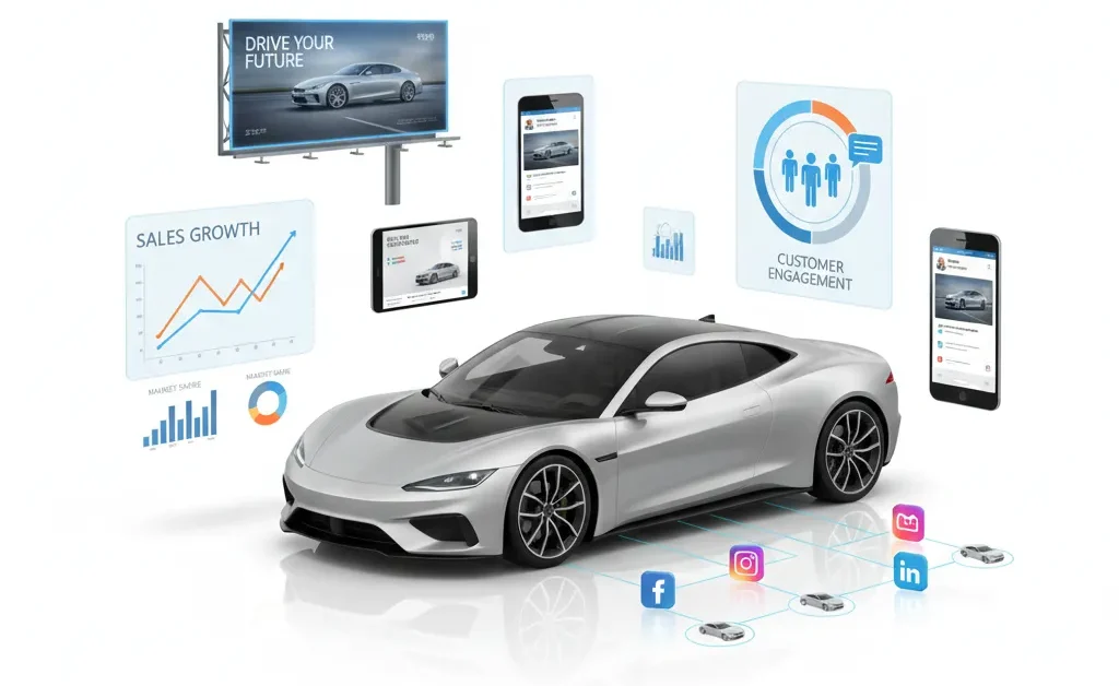 ما هو المختلف في شركة النور اون لاين في تسويق السيارات Automotive Marketing عن الشركات الاخري؟