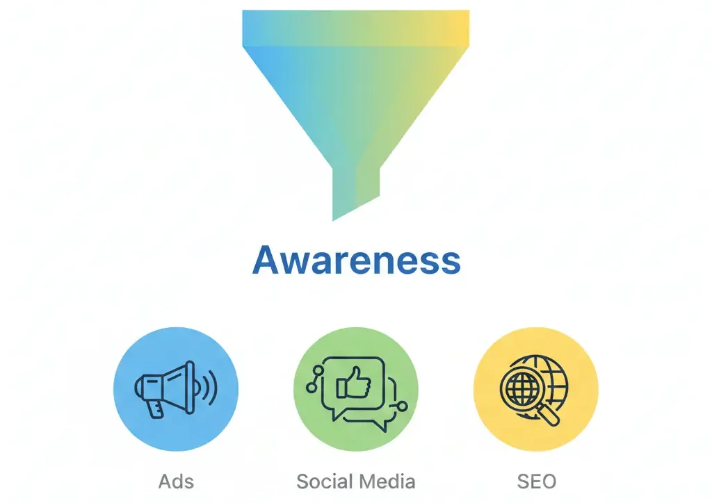 ما هو Marketing funnel القمع التسويقي ؟