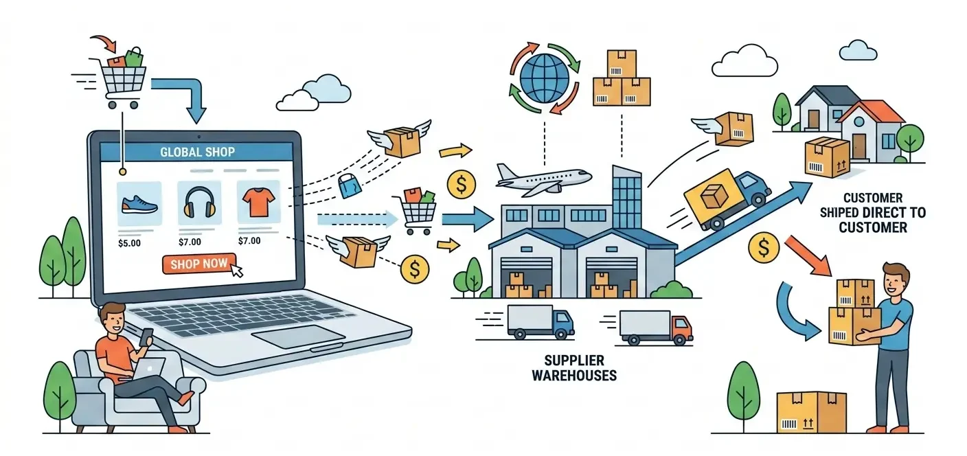 ما هي أهمية الدروب شيبنج - Drop Shipping؟