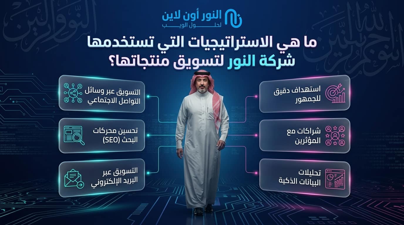 ما هي الاستراتيجيات التي تستخدمها شركة النور في تسويق المنتجات؟