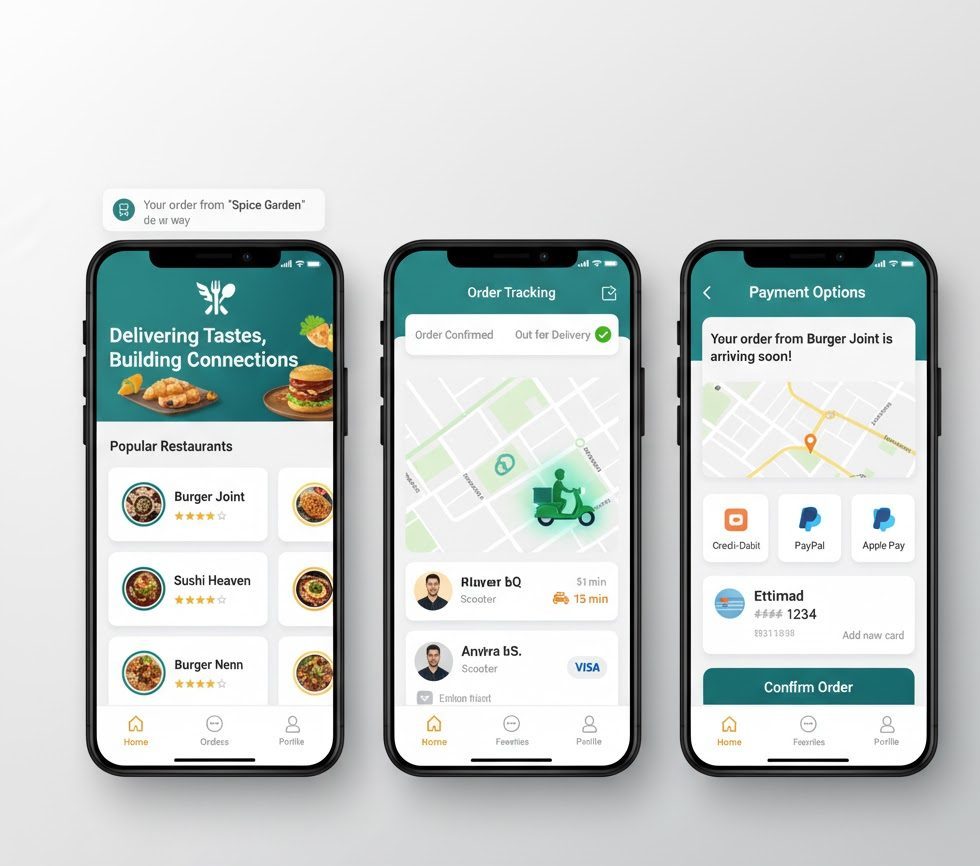 تكلفة انشاء تطبيق توصيل طلبات مثل مرسول