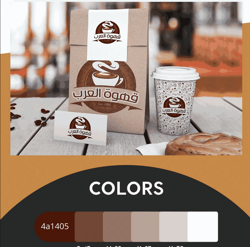 تصميم اعلان مقهي